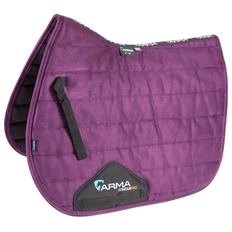 Shires ARMA High Wither Suede Comfort Pad - Plum